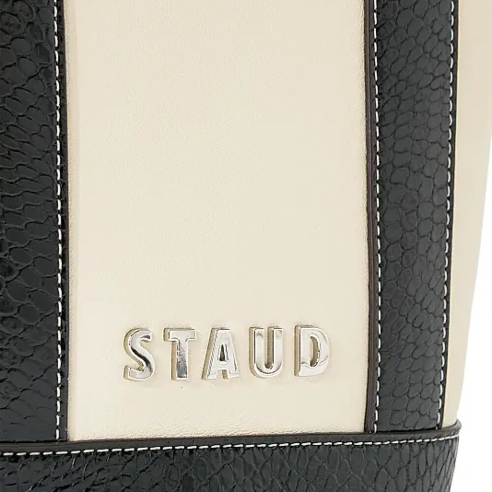 Staud Allora Leather Tote Bag NWT - Picture 6 of 8